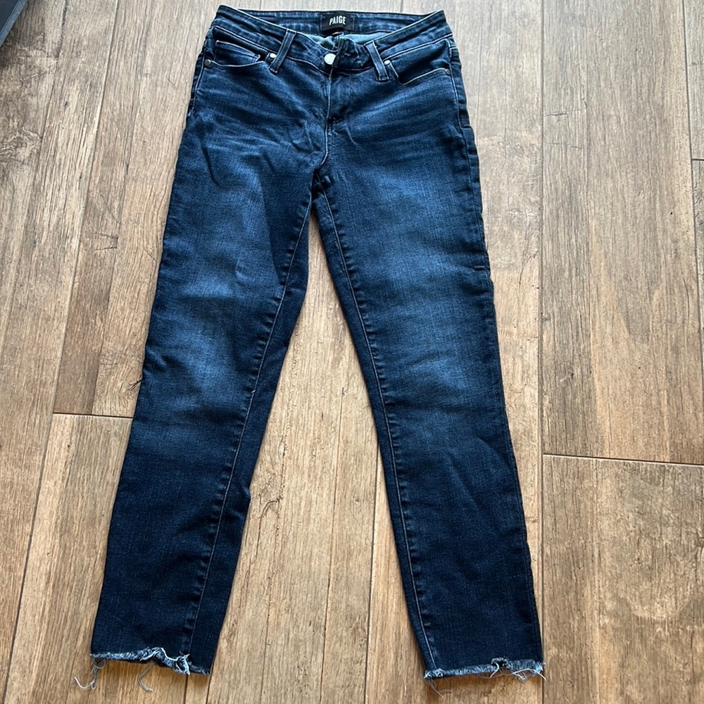 Denim skinny crop jeans